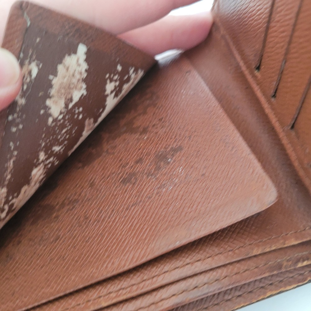 Louis Vuitton Monogram Bifold Wallet Brown Canvas Vintage M61665 - Picture 11 of 14
